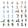 25pcs/lot HO 1:87 Scale Miniature Workers Model DIY Model Making Railway Train Architectural Figures with Ladders for Diorama 3