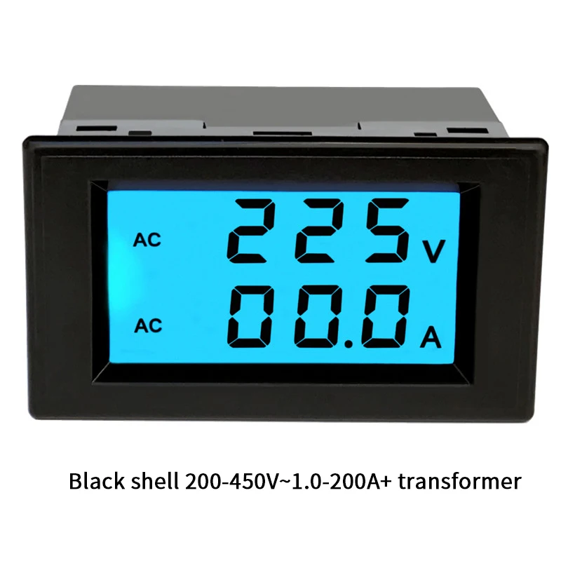 Tester Voltmetro Digitale AC 80-500V Con Display LCD Retroilluminato Blu - 2 Fili, Autoalimentato, Portatile Per Test Rete 220V, Generatori E Inverter, Dimensioni 79x42mm - 2