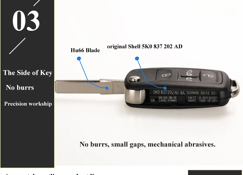 Keyforkess 5K0837202AD 434Mhz ID48 5 Bottoni di Vibrazione Fob Chiave Per VW Sharan Multivan Caravelle Auto Chiave A Distanza di Sostituzione del Telecomando 15 Keyforkess 5K0837202AD 434Mhz ID48 5 Bottoni di Vibrazione Fob Chiave Per VW Sharan Multivan Caravelle Auto Chiave A Distanza di Sostituzione del Telecomando - H57deaf88aaa6450498082fc5c9bed11f0