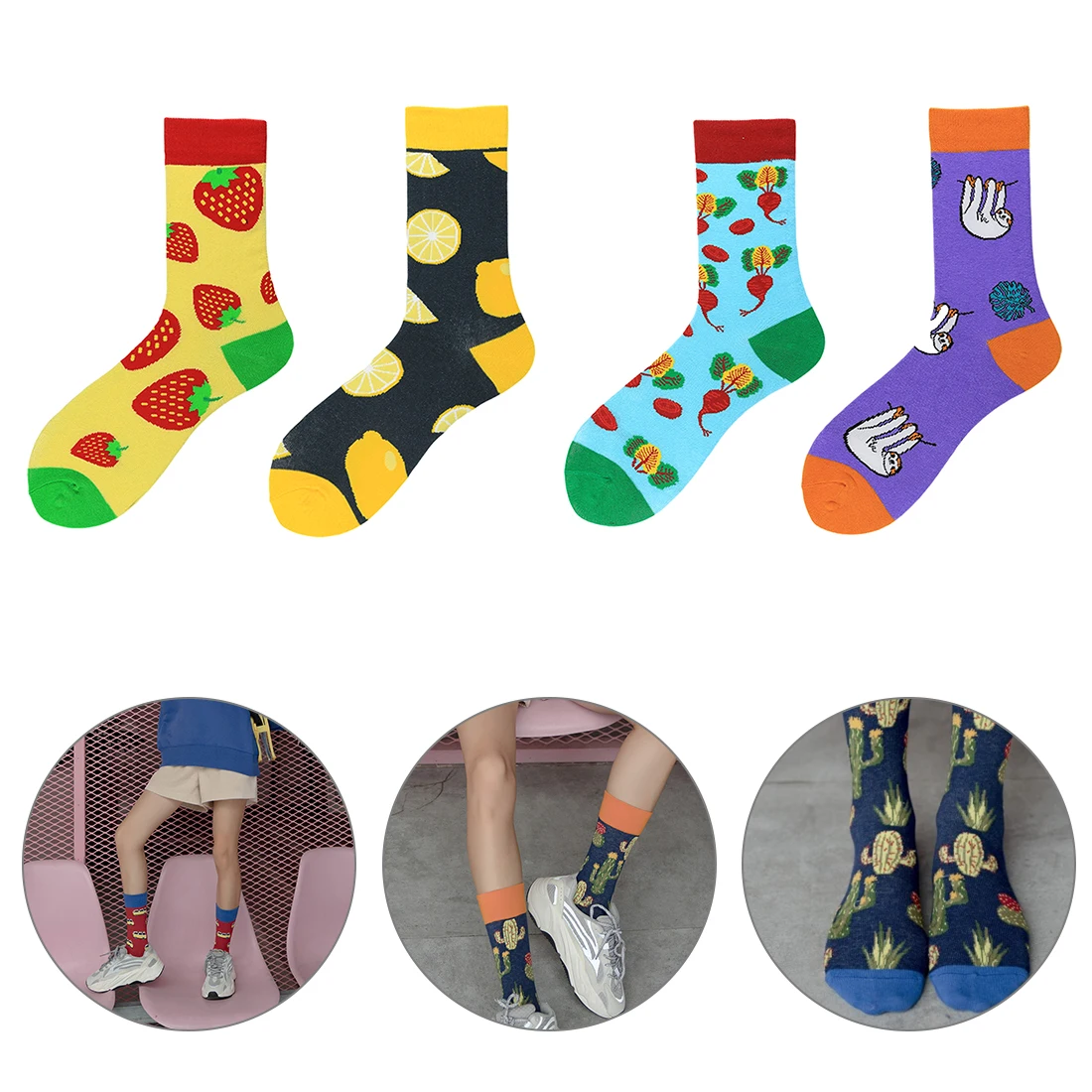 Харадзюку счастливые мужские носки смешной чесаный хлопок платье повседневные Свадебные носки красочные новые скейтборд носки для женщин