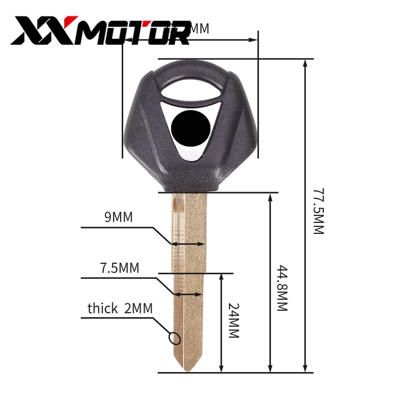 LQYL New Blank Key Motorcycle Replace Uncut Keys Fit For YAMAHA YZF XJR1300 FJR1300 MT09 MT07 XJ6 TMax FZ6 FZ8 R3 R1 R6 XJR400