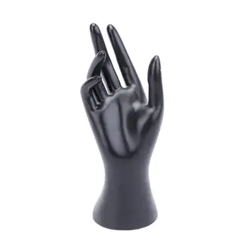 

Hand Shape Storage Rack Earrings Necklace Ring Pendant Bracelet Jewelry Display Stand Tray jewelry Organizer Holder Black