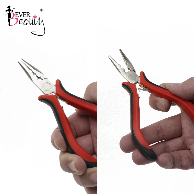 Tip Plier DIY Hair Extension Tool Clip Plier for I Tip Microlinks Hair Micro rings beads & Feather hair extension Ever Beauty