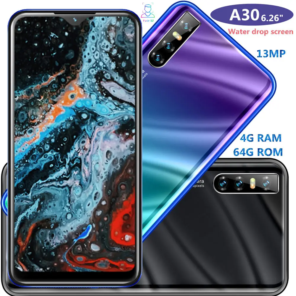 Смартфон A30 4 ядра + 64 ГБ 13 МП 19:9 6 26 дюйма|Смартфоны| |
