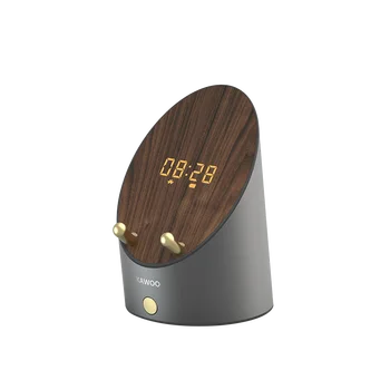 

Portable Wireless Bluetooth Wooden Alarm Clock Digital Speaker Wood Luminous Alarm Clock Led Unique Living Room Homedecor II50NZ