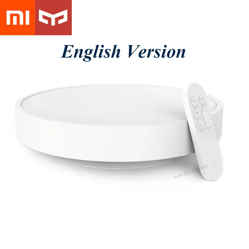 English Version Xiao mi jia Yee светильник потолочный светильник IP60 пылезащитный Wi-Fi и Bluetooth беспроводной умный mi Home APP пульт дистанционного управления - Цвет: English Version