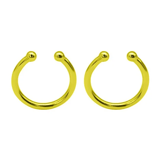 C Gold Elfoplatasi, 925 пробы, серебряные, милые, закрученные, полые серьги-манжеты, клипсы для женщин, без серьги в стиле пирсинга, ювелирные изделия DA372 - Окраска металла: C Gold