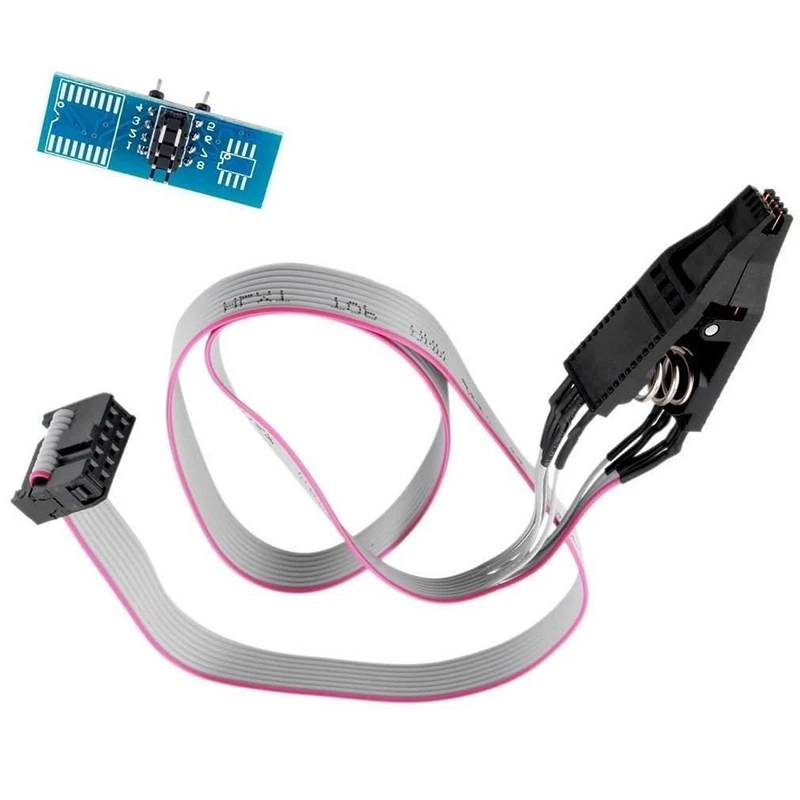 SOIC8 SOP8 флэш-чип зажим для проверки ИС гнездо адаптера программатор биос/24/25/93 |