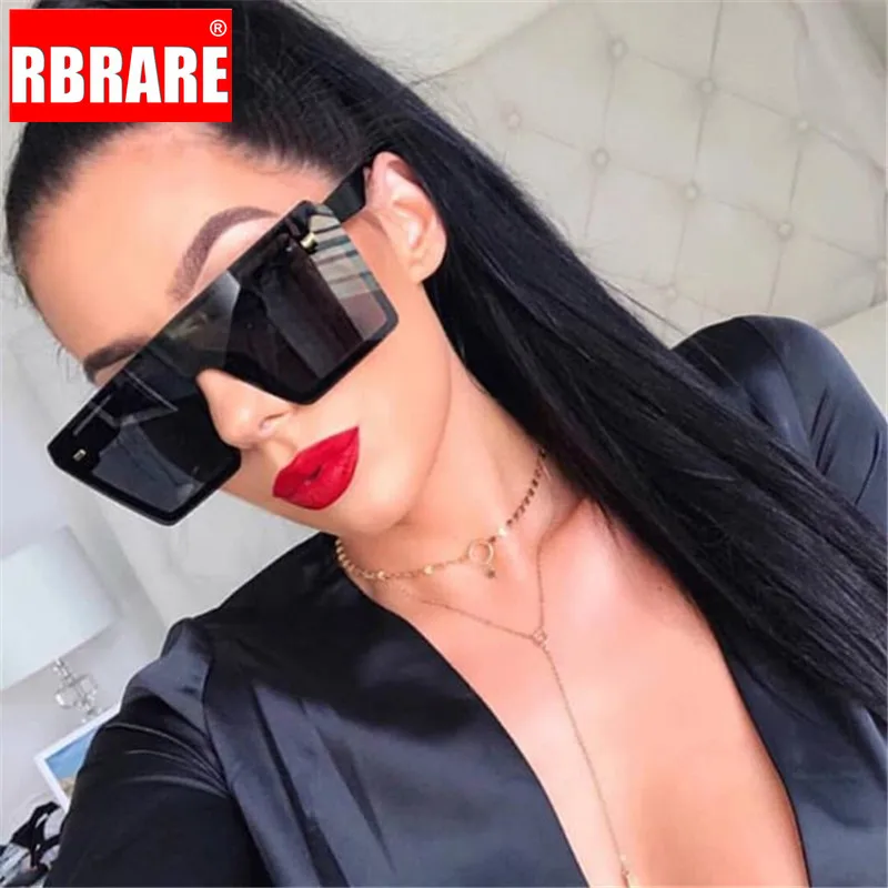 RBRARE новые мужские Квадратные Солнцезащитные очки женские брендовые дизайнерские зеркальные Серебристые черные синие солнцезащитные очки для мужчин Роскошные очки UV400