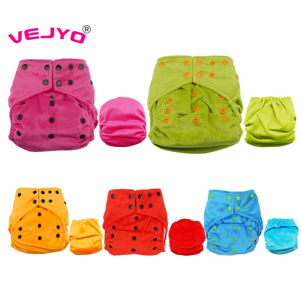 4 sets Baby Cloth Diapers Breathable AI2 Diaper Nappy Cover Reusable