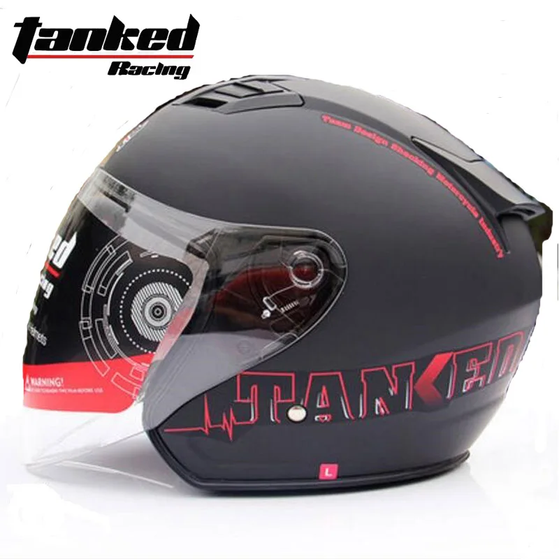 Новые рыцарские защиты Tanked Racing половина уход за кожей лица мотоциклетный шлем ABS мотоциклетные шлемы ПК линза козырек Four seasons универсальный - Цвет: Серый