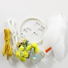 Сделай Сам, скандинавский Ловец снов, перо, стиль для девочек, Ловец снов, инновационная прикроватная тумбочка для дома, настенный Декор для ...(China)