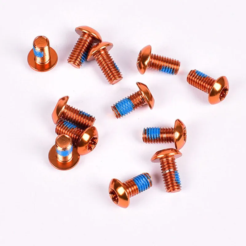 

12Pcs MTB Bike Bicycle Disc Brake Rotor Torx T25 Bolts M5 X 10mm Screw Nut