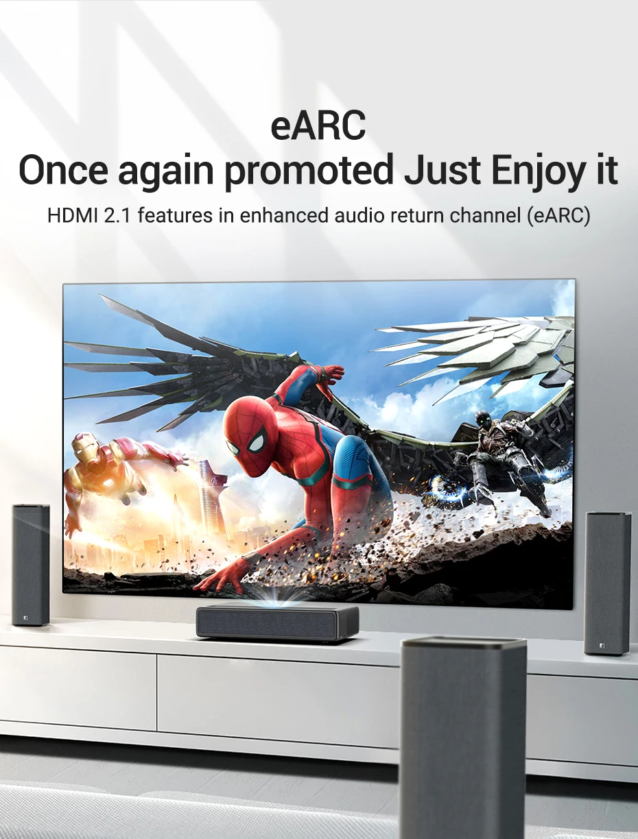 Кабель Vention HDMI 2,1 4K 120 Гц 3D Высокоскоростной 48 Гбит/с HDMI кабель для PS4 Разветвитель переключатель коробка удлинитель аудио видео 8 к HDMI кабель