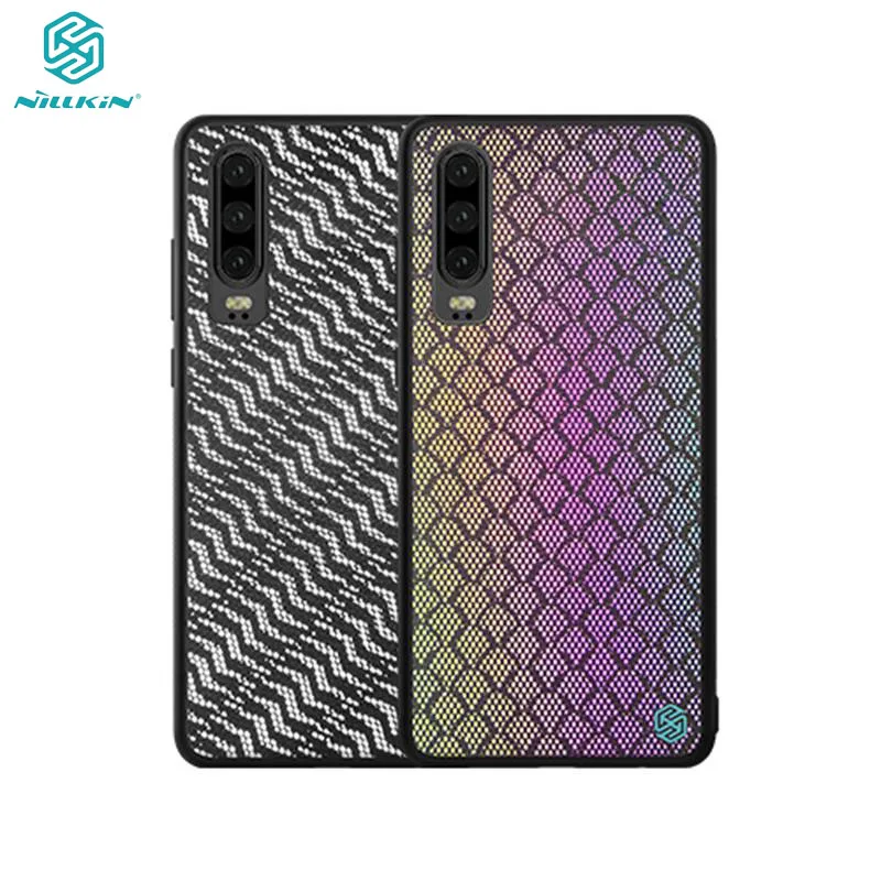 Чехол для Huawei P30 NILLKIN мерцающий светоотражающий Модный чехол телефона ТПУ Рамка