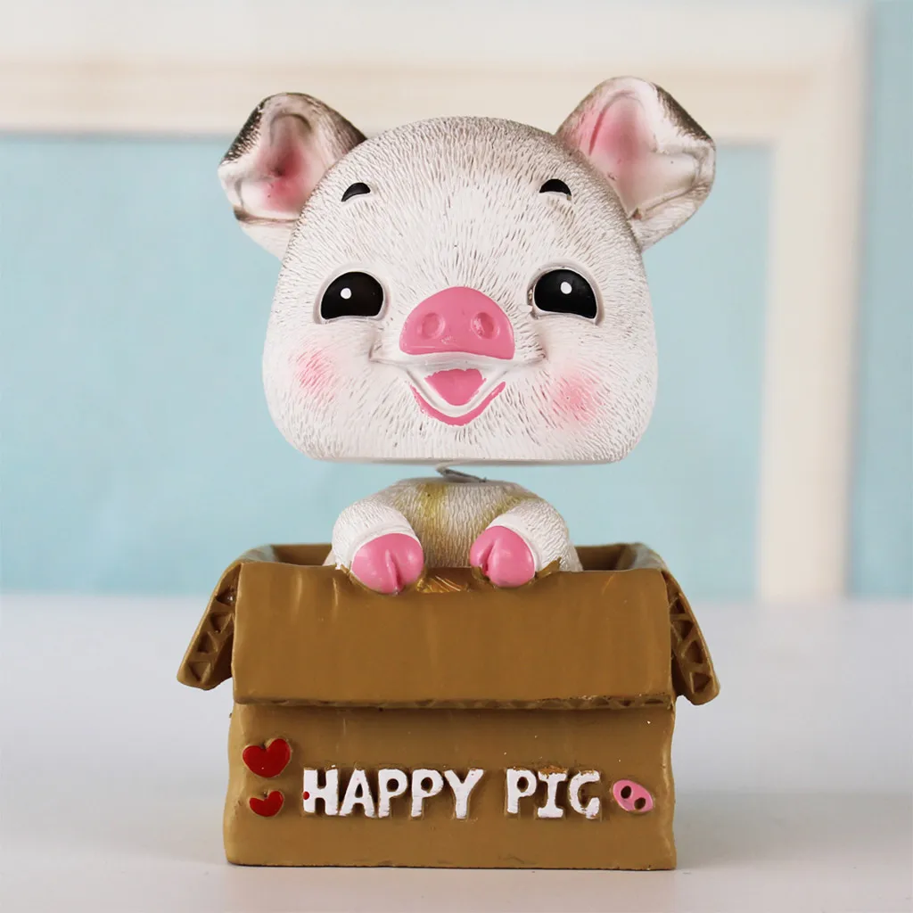 Автомобильный орнамент Happy Pig, аксессуары для рукоделия, для семейного офиса, авто украшение, аксессуары, забавные Автомобильные украшения, игрушки, украшение