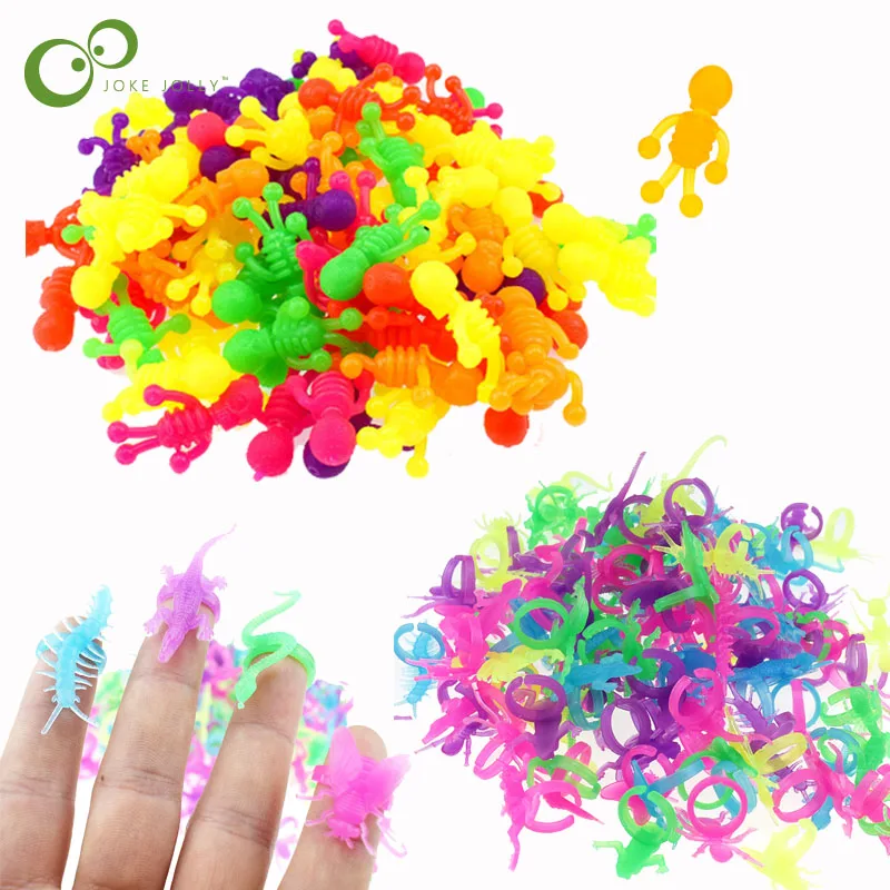 Toy Capsule-Toy Insect-Ring-Toy Skull-Model Plastic Mini Childrens Doll Gift 20pcs/Lot