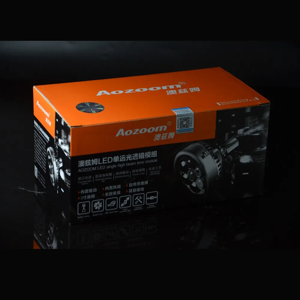 AOZOOM высококачественный светодиодный однолучевой объектив с глазами дьявола, светодиодный проектор с глазами дьявола