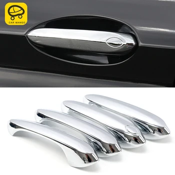 

CarManGo Car Accessories Door Handle Bowl Wrist Chrome Cover Frame Sticker Exterior Decoration for BMW X3 G01 X4 G02 2018-2020