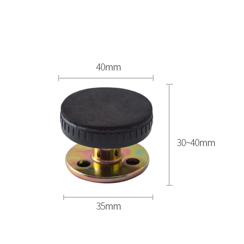 Furniture Fixed Bracket Adjustable Stainless Steel Alloy Wall Bed Stabilizer Self-adhesive Door Stopper Anti-shake Hardware