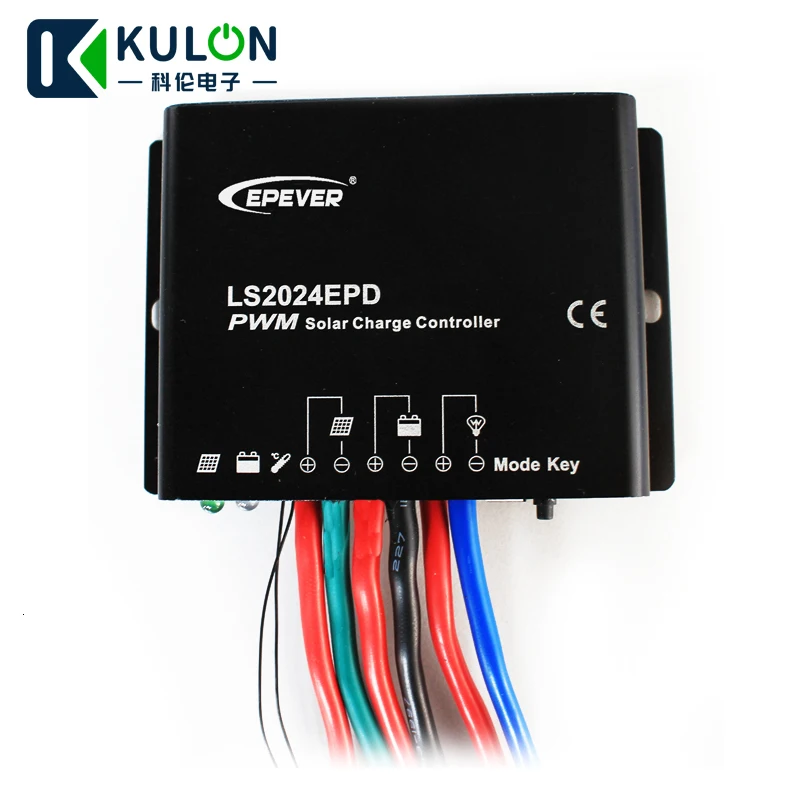 EPEVER контроллер солнечного зарядного устройства LS1012EPD LS1024EPD LS2024EPD 10A 20A 12 В 24 В ШИМ светодиодный Солнечный дом Llighting система IP67