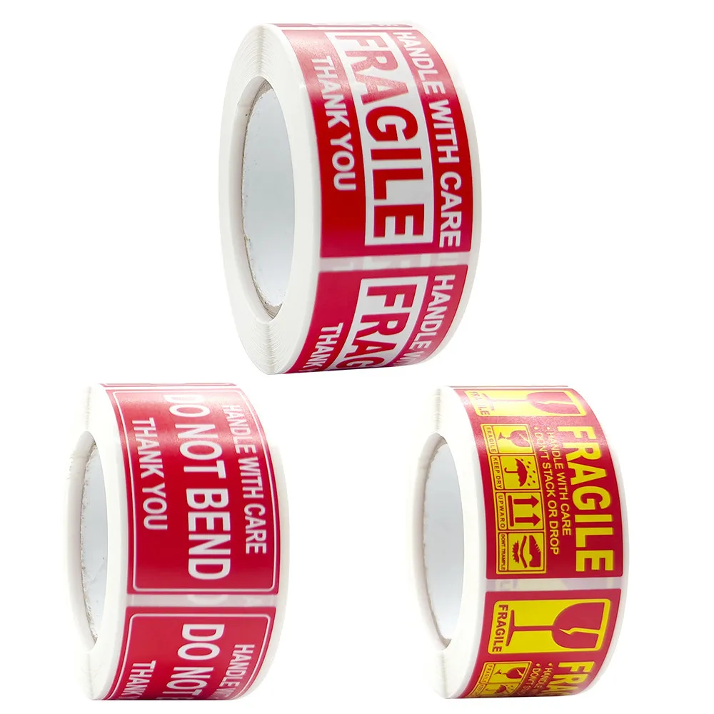 

250Pcs/Roll Fragile Warning Label Stickers Please Handle with Care for Goods Shipping Express Label Fast Drop Shipping