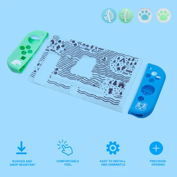 

Animal Crossing Transparent Crystal Clear Hard Case Shell Cover Protective For Nintendo Switch NS JoyCon Back Shell Cover