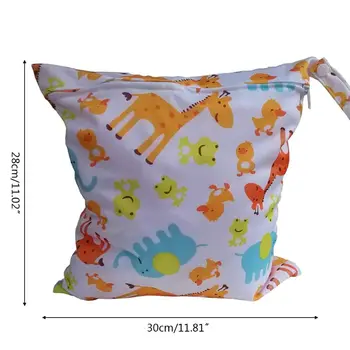 

Washable Baby Wet Dry Bag Reusable Waterproof Zip Nappy Pouch Swim Travel Bags