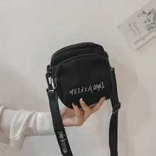 25# женская модная сумка-мессенджер простая дикая Студенческая сумка холщовый мешок