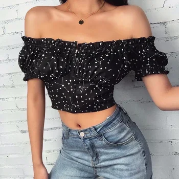 

Newest Women Crop Top 2020 New Arrivals Sexy Short Sleeve O Neck Green Pink Purple T Shirts High Street Style Women T-Shirt