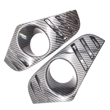 

Carbon Fiber Style For 2019-2021 Toyota Rav4 Front Fog Light Lamp Cover Trim Kit