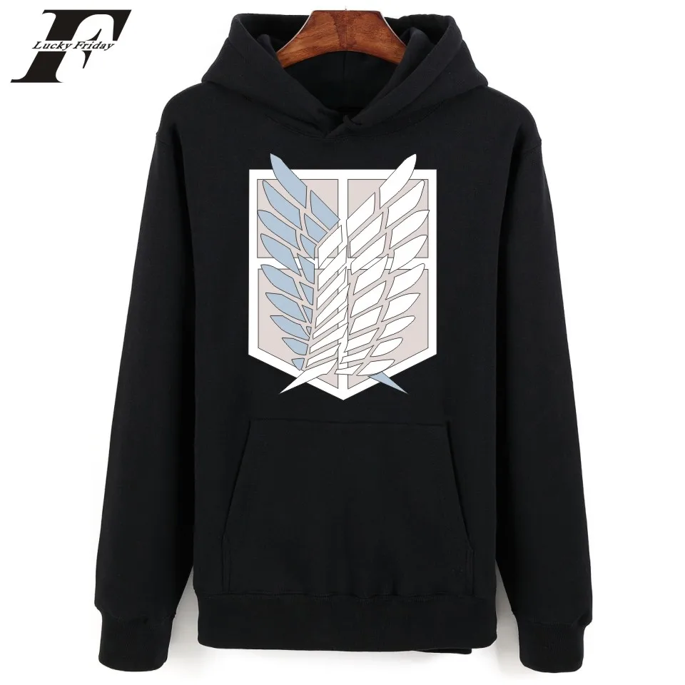  LUCKYFRIDAYF Japan Pop Anime Women Hoodies Sweatshirts Attack On Titans Hooded Sweatshirt Women All