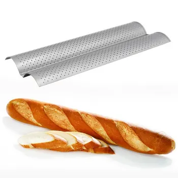

1PCS 2/3/4 Non Stick French Bread Baguette Pan Tin Alloy Tray Mold Mould Hot Sale Dropship