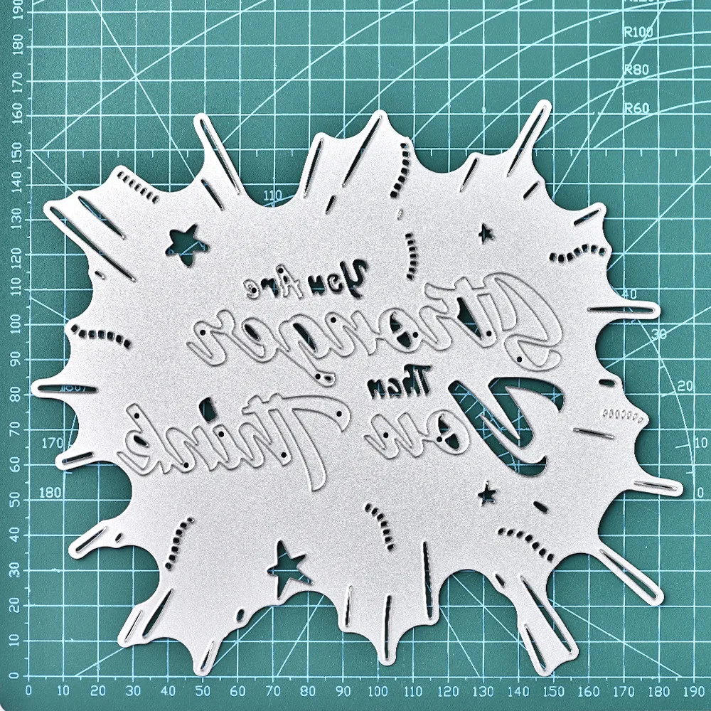 

DiyArts Letter Dies 'You Are Stronger Than You Think' Metal Cutting Dies Scrapbooking Card Making Embossing Cutting Dies 2019