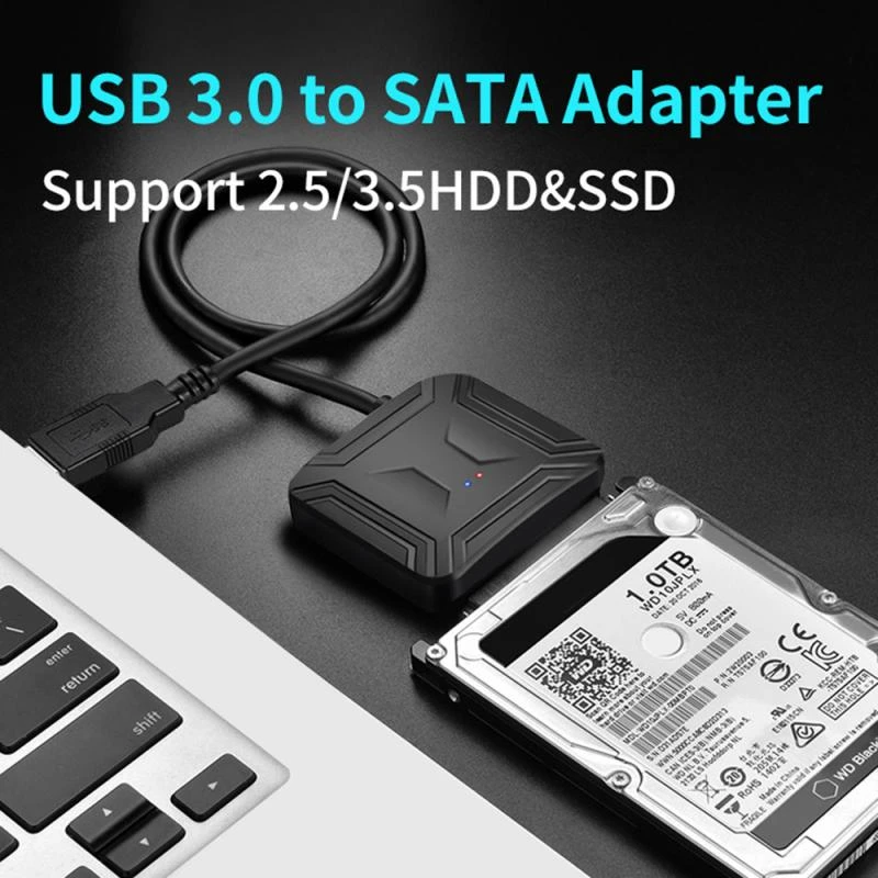 Usb 3.0 Sata 3.5 2.5 Hard Adapter Cable For Sata Iii Ssd/hdd Up To 6 Gbps Transmission Speed Uasp For Samsung Seagate Computer Cables & Connectors - AliExpress