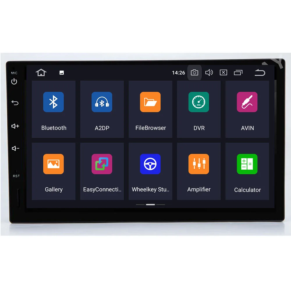 Best 7inch Android9.0 8 CORE 4+64G PX5 Universal 2 DIN Car DVD 4G Internet SIM Modem Car Radio Auto Stereo GPS PC PAD 1