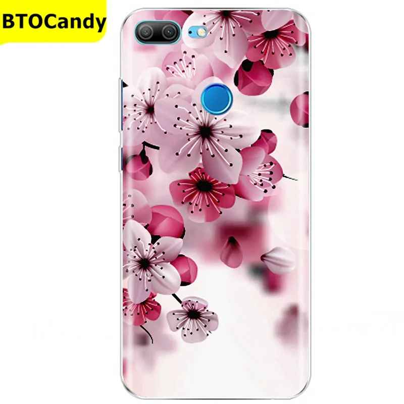 mobile phone cases with card holder For Honor 9 Lite Case Flower Soft Silicon Couqe Phone Case For Huawei Honor 9 Lite Cover Cases For Honor9 9lite Back Coque Funda arm pouch for phone Cases & Covers