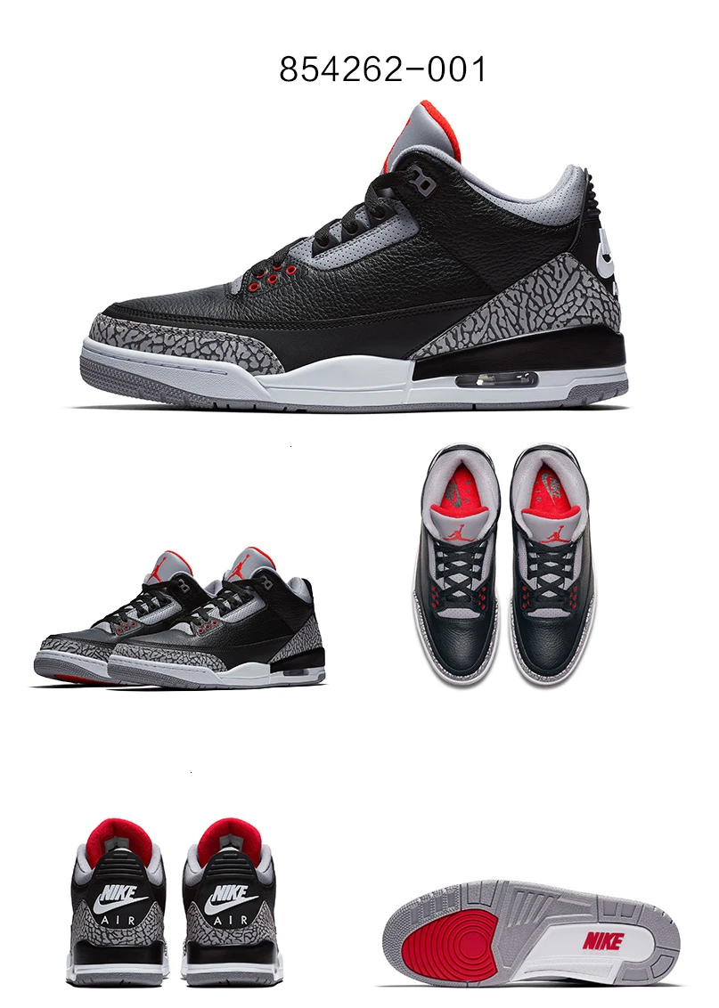 Nike Air Jordan 3 BG Katrina AJ3 Для мужчин s баскетбольные кроссовки удобные кроссовки на воздушной подушке спорт на открытом воздухе кроссовки Для мужчин#854273/136064