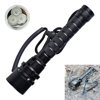 

Waterproof 18650 UV Dive Flashlight Underwater 100m Purple Light Diving Torch Scuba Lanterna with Charger for Camping Hunting