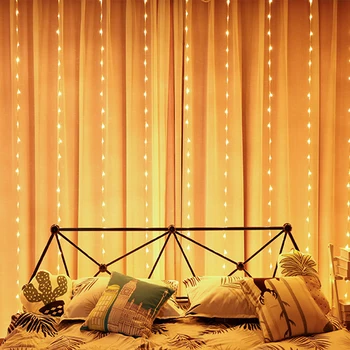 Waterval Gordijn Garland Led Fairy Ijspegel String Light Holiday Festival Wedding Party Valentine Decoratie Led Window Lights
