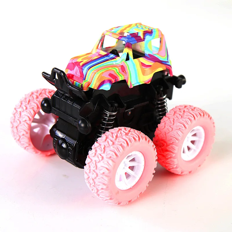 1PC Kids Car Toys Monster Truck Inertia SUV Friction Power Vehicles Baby Boys Super Car Blaze Wheel Children Gift Toys Hot - Цвет: Красный