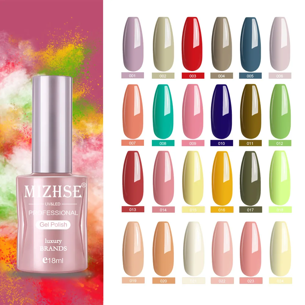 

MIZHSE Vernis Semi Permanent Primer Top Coat UV Gel Varnish Nail Polish Soak Off White Nail Art Gel Nail Polish For Manicure
