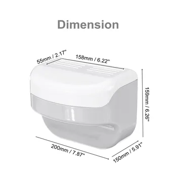 

New Multifunction Waterproof Wall Mount Toilet Paper Holder Shelf Toilet Paper Tray Roll Paper Storage Box Tray Kitchen Tissue B