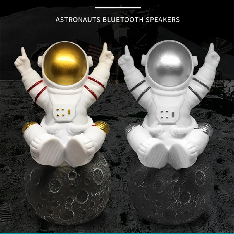 Портативный Moon Spaceman Bass Bluetooth динамик FM радио TF карта U диск телефон музыкальный