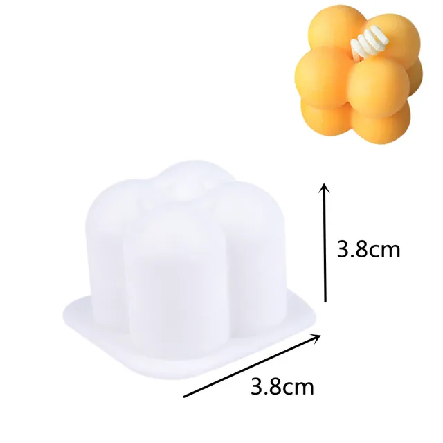 New 3d candle molds Soy Wax Silicone Mold Aromatherapy Gypsum Candle diy Candle Mould  Handmade Soap Mold Candle Making Supplies mold B