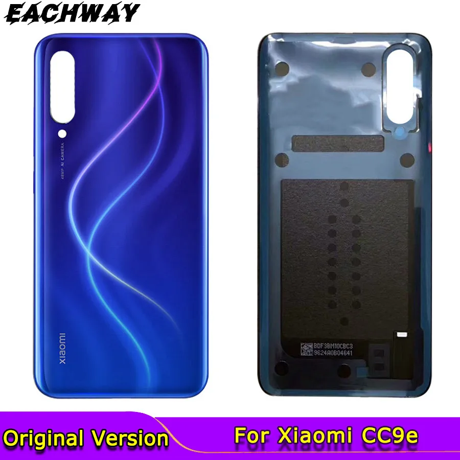 Новый корпус Mi CC9 для Xiaomi CC9e Крышка батарейного отсека Задняя стеклянная панель A3