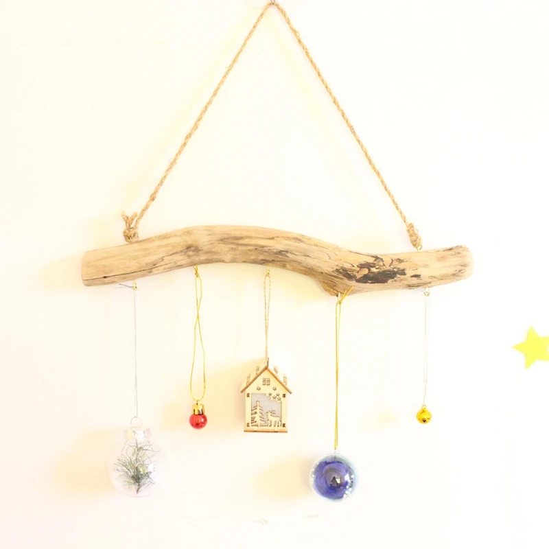 

Driftwood Storage Hanging Rack Key Jewelry Door Hook Household Storage Hanging Rack Home Decoration Accessories Adornos Para