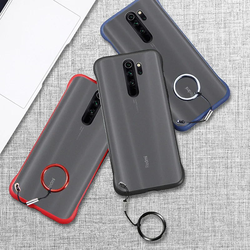 Чехол для телефона Xiaomi Redmi Note 7 8 Pro Чехол без рамки для Redmi 8 8A 7A Note 5 прозрачный матовый с кольцом