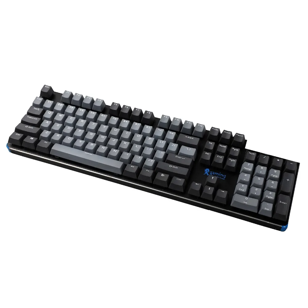 YMDK 104 PBT Double Shot Dolch Серый Белый без блеска через ANSI OEM профиль для MX механическая клавиатура стандарт ANSI 104 87 61