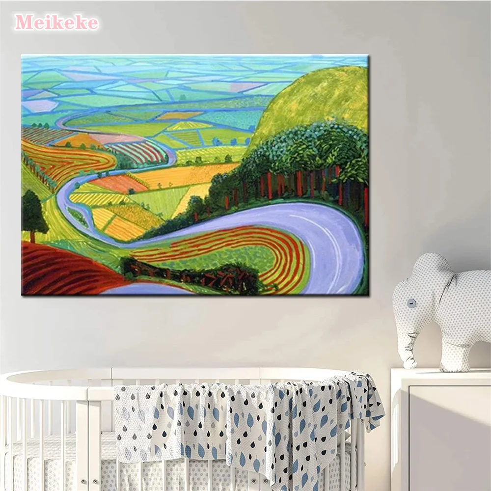 David Hockney Garrowby Hill 5D DIY алмазная живопись пейзаж Вышивка плакаты и принты Настенная